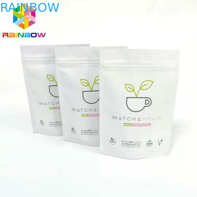 Serrure en plastique de fermeture éclair d'emballage de papier d'aluminium d'impression brillante rescellable de sacs