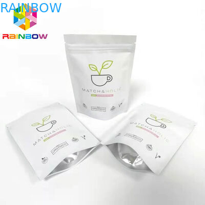 Serrure en plastique de fermeture éclair d'emballage de papier d'aluminium d'impression brillante rescellable de sacs