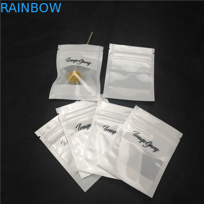 Emballage en plastique brillant brillant avant transparent de bijoux de collier de poches de tirette