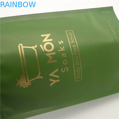 Tenez les sacs zip-lock d'emballage de papier d'aluminium de Doypack que le corps de 8oz 16oz frottent imbibent l'emballage