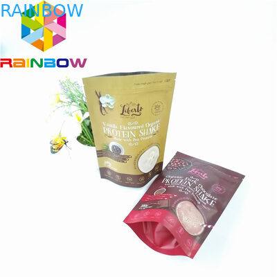 Poche de papier d'aluminium de preuve d'odeur empaquetant la serrure en plastique de fermeture éclair de Mylar pour le café