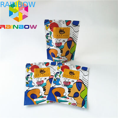 Tenez les sachets en matière plastique zip-lock empaquetant, sac de café réutilisable de papier d'aluminium