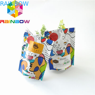 Tenez les sachets en matière plastique zip-lock empaquetant, sac de café réutilisable de papier d'aluminium