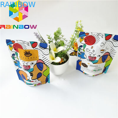 Tenez les sachets en matière plastique zip-lock empaquetant, sac de café réutilisable de papier d'aluminium