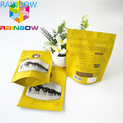 La coutume a imprimé la serrure de fermeture éclair stratifiée par sac d'emballage alimentaire de papier d'aluminium pour le boeuf séché