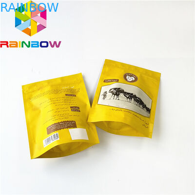 La coutume a imprimé la serrure de fermeture éclair stratifiée par sac d'emballage alimentaire de papier d'aluminium pour le boeuf séché