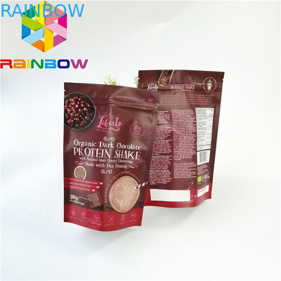 Impression extérieure brillante sèche réutilisable de poche latérale de soudure à chaud du sac trois d'emballage alimentaire