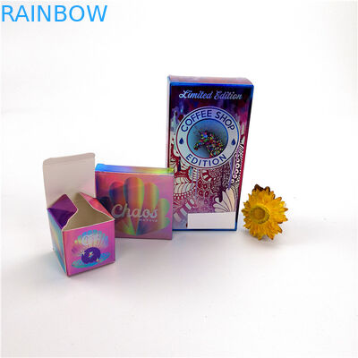 L'emballage cosmétique de cil coloré par boîte-cadeau adapté aux besoins du client Shinny le type d'hologramme