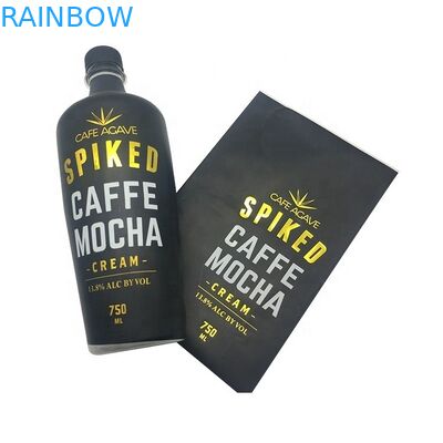 Labels en plastique de douille de rétrécissement de chaleur de bouteille d'eau, impression de douille de rétrécissement de Digital