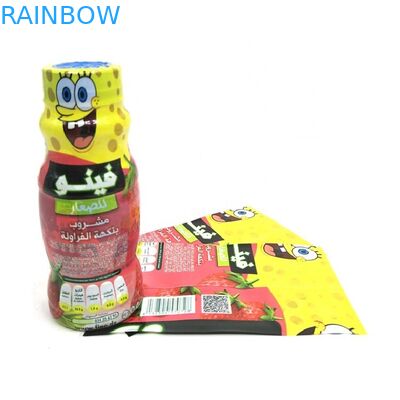 Labels en plastique de douille de rétrécissement de chaleur de bouteille d'eau, impression de douille de rétrécissement de Digital