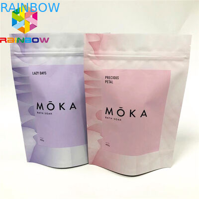 Sachets en matière plastique de sel de Bath de Cbd de finition de Matt empaquetant le papier d'aluminium rescellable pour la nourriture