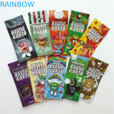 L'emballage de papier d'aluminium de cartouche de Vape met en sac le logo exotique de coutume de poche de chariot