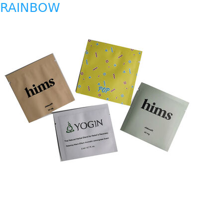 L'emballage alimentaire de papier d'aluminium de soudure à chaud met en sac de petites poches en plastique témoin pour la poudre