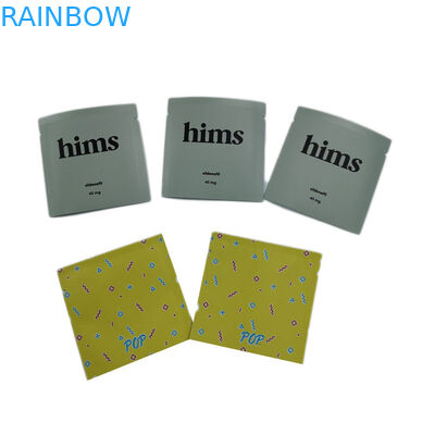 3 sachets en matière plastique de soudure à chaud latérale empaquetant le mini paquet de sac de cil de poche adapté aux besoins du client