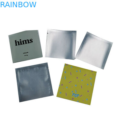 3 sachets en matière plastique de soudure à chaud latérale empaquetant le mini paquet de sac de cil de poche adapté aux besoins du client
