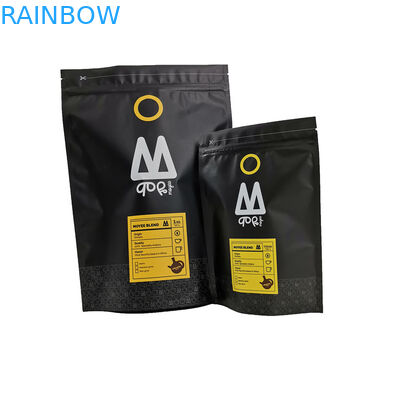 Noir tenez la taille adaptée aux besoins du client par sac du café K de PE de MOPP VMPET de poche d'emballage de thé