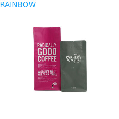 Sacs à thé de soudure à chaud imprimés par coutume rescellables avec une valve de dégazage de manière