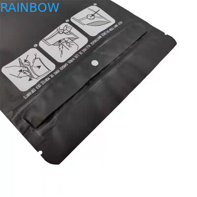 Sachets en matière plastique de Mylar empaquetant le sachet en plastique zip-lock sans danger pour les enfants adapté aux besoins du client d'aluminium