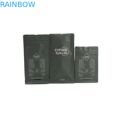 Catégorie comestible de preuve d'odeur de Mylar d'aluminium d'Alumnium de tirette des sacs E de gousset du fond de taille standard