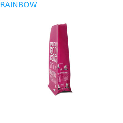 Emballage zip-lock en plastique biodégradable de café de fond plat de tirette du sac E d'emballage de nourriture