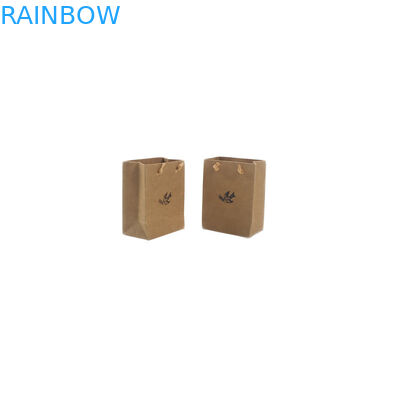 Doypack tiennent le petit sac fait main de papier d'emballage de poche réutilisé avec la poignée