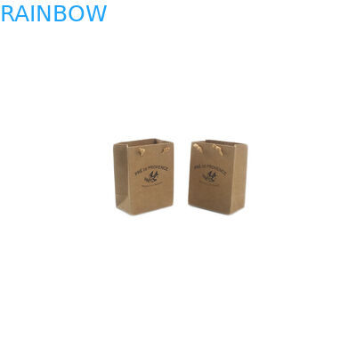 Doypack tiennent le petit sac fait main de papier d'emballage de poche réutilisé avec la poignée