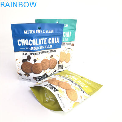 Biodégradable tenez l'impression faite sur commande de gravure de sacs de tirette pour l'emballage alimentaire