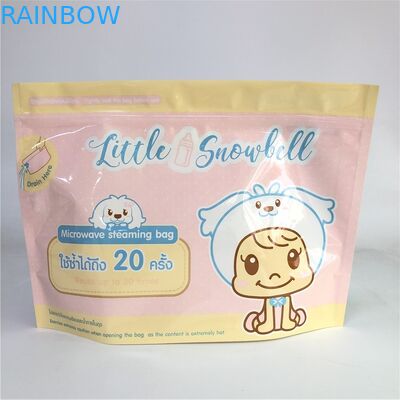 Tenez l'épaisseur biodégradable de l'impression faite sur commande 120-180 MIC de sacs de micro-onde de tirette