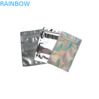 Graines zip-lock de Chilproof empaquetant l'impression faite sur commande d'aluminium rayée petit mini par sachet de sacs
