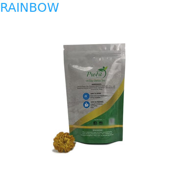 Les sacs à thé écologiques empaquetant l'emballage de sac de poche tiennent Mylar avec la serrure de tirette