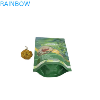 Les sacs à thé écologiques empaquetant l'emballage de sac de poche tiennent Mylar avec la serrure de tirette