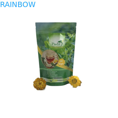 Les sacs à thé écologiques empaquetant l'emballage de sac de poche tiennent Mylar avec la serrure de tirette