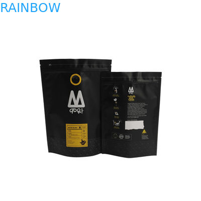 Tenez la coutume inférieure de poche d'emballage de grain de café de lien de bidon de sacs de gousset avec la valve