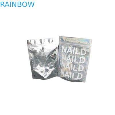 Scintillement de Mylar de sac d'emballage de poche olographe en plastique d'aluminium/emballage cosmétiques vernis à ongles