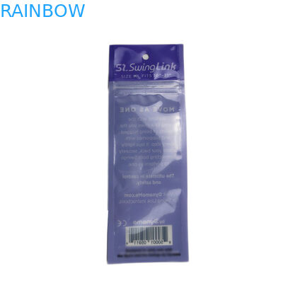 Soudure à chaud scellant les sachets en matière plastique empaquetant l'emballage matériel stratifié de cil de finition avec le zip-lock