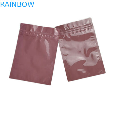 Sachets en matière plastique refermables empaquetant petite le zip-lock imprimé de sac de Lipgloss par coutume pour le cosmétique