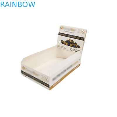 Revêtement UV fait sur commande de présentoir de compteur de carton de plein d'imprimerie de papier emballage de boîte