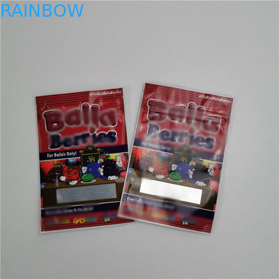 Sachets en matière plastique de sac de tirette empaquetant l'emballage de Gummies d'ours de sucrerie de biscuits du chanvre CBD