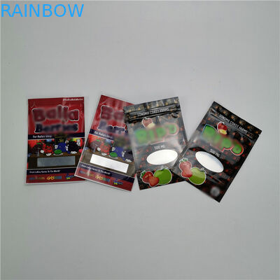 Sachets en matière plastique de petit sac empaquetant l'emballage gommeux industriel organique du chanvre CBD de 100%