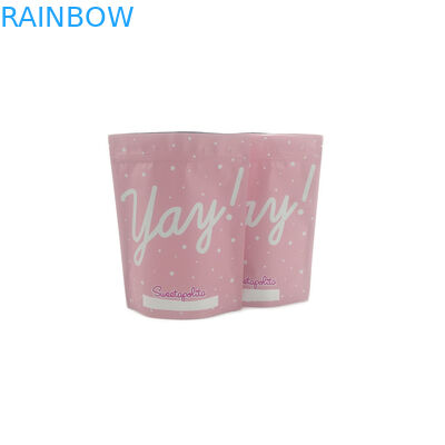 Les sachets en matière plastique rescellables empaquetant le zip-lock Shinny naturel frottent l'impression de gravure de sacs