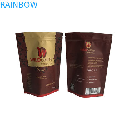 Le café zip-lock Mylar de Doypack d'emballage de poche d'aluminium de papier d'aluminium met en sac la surface de Matt