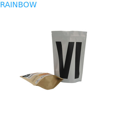 Le papier d'aluminium de empaquetage de poche zip-lock d'aluminium tiennent le sac de café avec la valve de décarburation