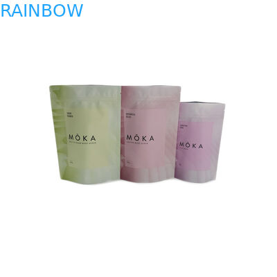 Sacs en plastique de Mylar de tirette de papier d'aluminium de finition d'aluminium d'emballage mat de poche