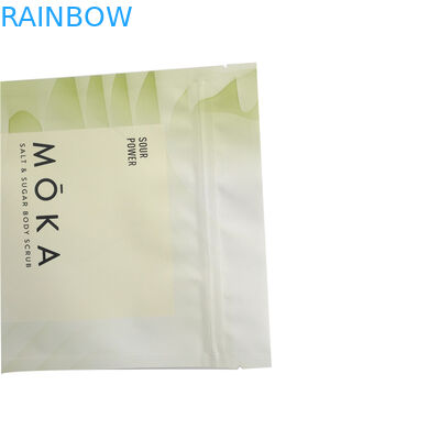 L'emballage biodégradable d'aluminium de thé de café met en sac le logo fait sur commande zip-lock de matière plastique