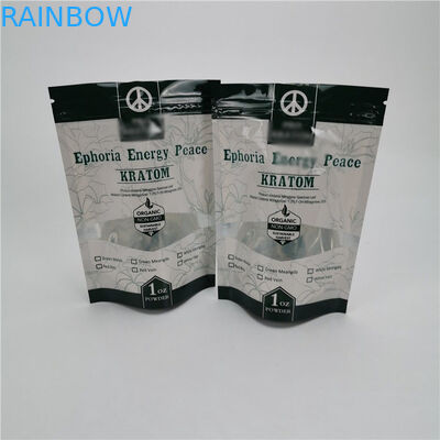 Sachets en matière plastique écologiques empaquetant le sac de chanvre de mauvaise herbe d'huile de la serrure CBD de fermeture éclair de preuve d'odeur