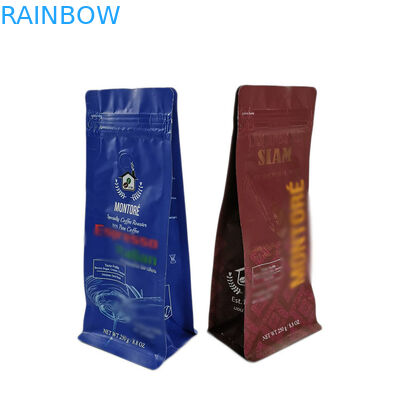 Les sacs à thé de grains de café empaquetant l'impression faite sur commande Zipper le dessus se levant met en sac