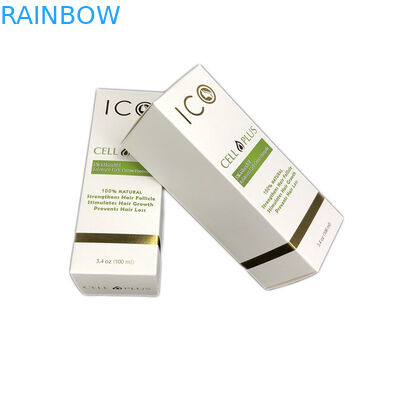 Emballage de estampillage chaud cosmétique de boîte de papier de carton blanc