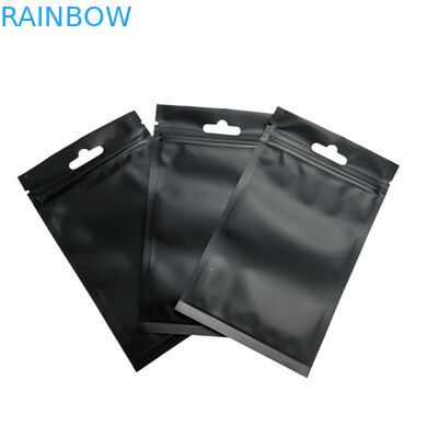 Poche cosmétique de Pacakging rayée par aluminium mat de tirette de finition