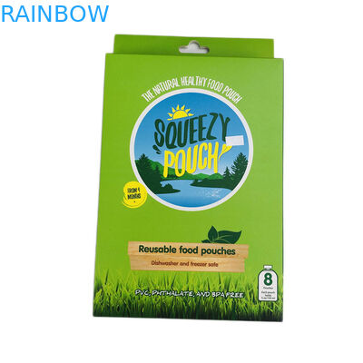 Boîte d'emballage de carton de trou de cintre réutilisée par affichage au détail