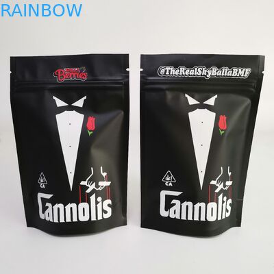 Le biscuit CBD 3x4 de mauvaise herbe de papier d'aluminium tiennent le sac de tirette